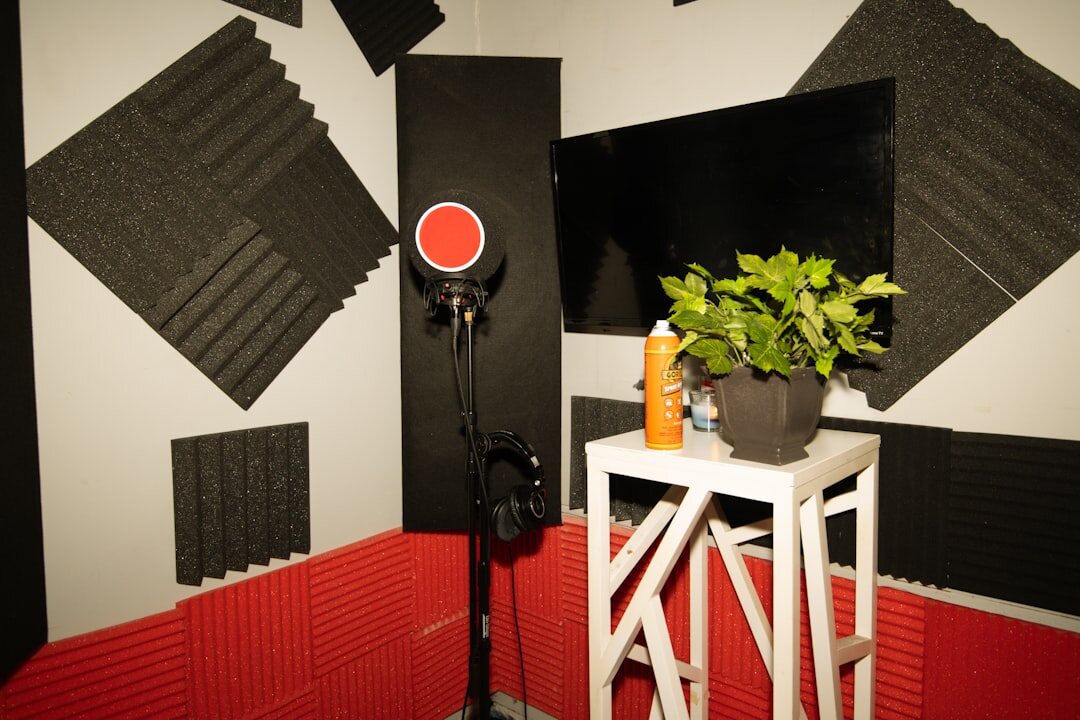 Studio lab testing equipment setup